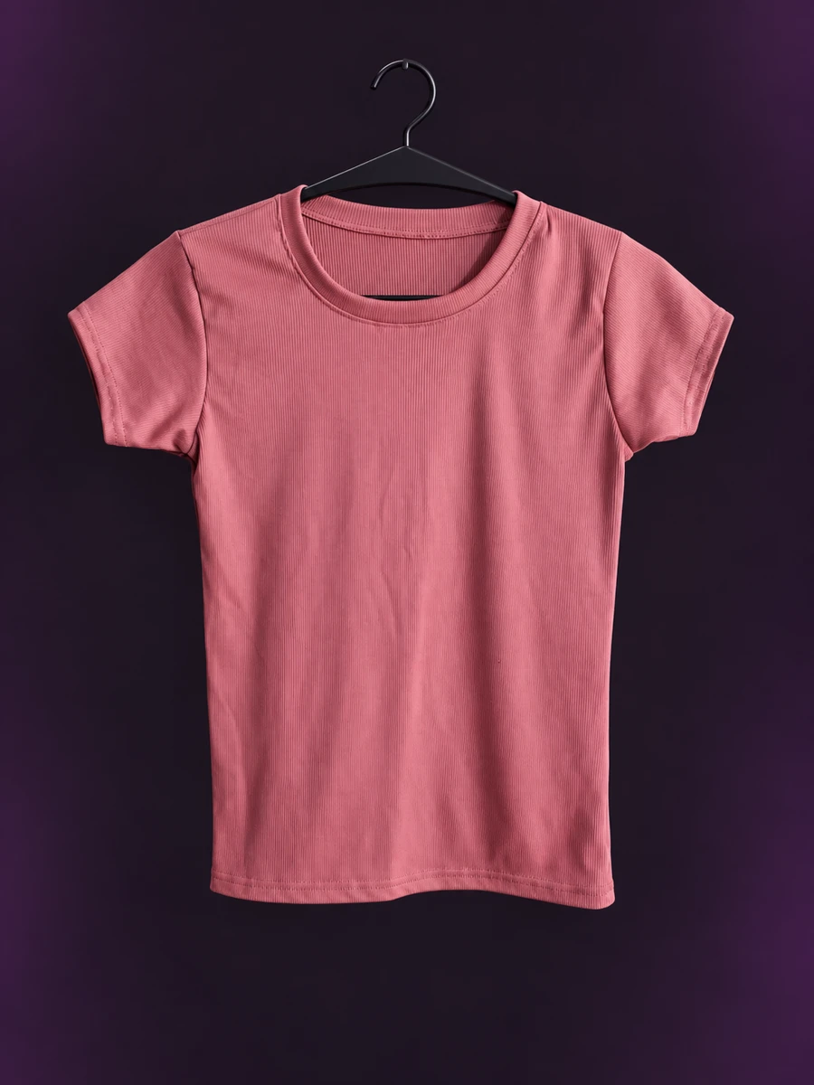 Remera Morley rosa lisa